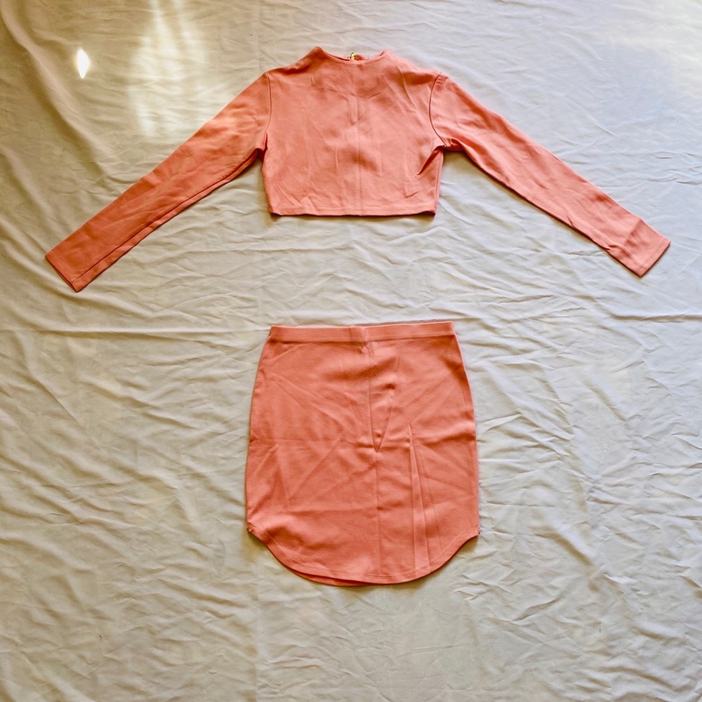 Pink Long-Sleeved To Go Out Outfit